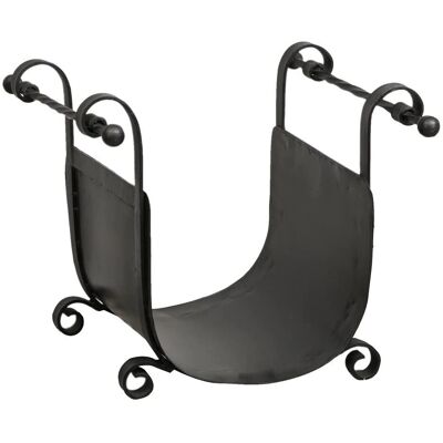 Biscottini Opbergpoef - 45x44x38 cm - Zwart Biscottini Opbergpoef - 45x44x38 cm - Zwart