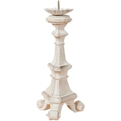 BISCOTTINI Modello 29x13x13 cm - Candelabro - Finitura bianca antica BISCOTTINI Modello 29x13x13 cm - Candelabro - Finitura bianca antica