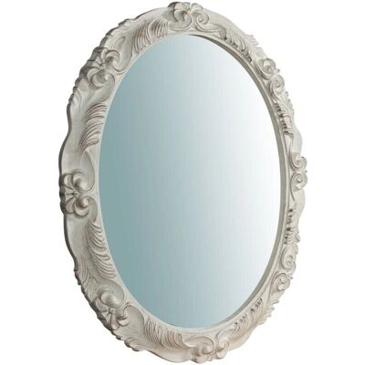 Biscottini Wall Mirror - Antique White - L78xPR7xH98cm - Wall Mirror Biscottini Wall Mirror - Antique White - L78xPR7xH98cm - Wall Mirror