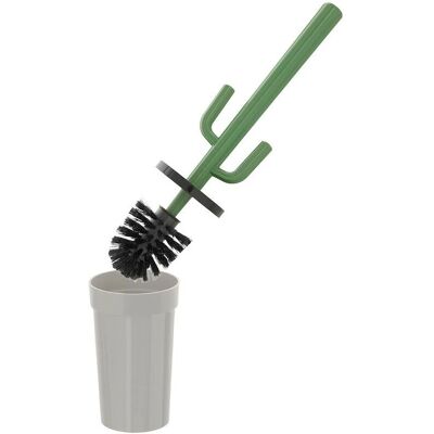 INBAGNO - Scopino wc Cactus - Grigio - Plastica - Spazzola WC INBAGNO - Scopino wc Cactus - Grigio - Plastica - Spazzola WC