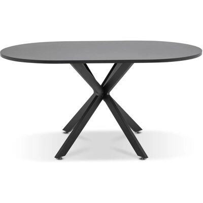 Mesa ovalada Kiso 180x100 cm de Frankystar - Negro Mesa ovalada Kiso 180x100 cm de Frankystar - Negro