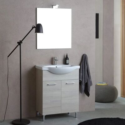 Kiamami Valentina - Meuble de Salle de Bain en Bois Clair 65cm Rimini - Publicité Kiamami Valentina - Meuble de Salle de Bain en Bois Clair 65cm Rimini - Publicité