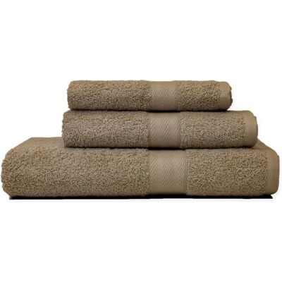 Set de 3 Toallas de Baño de Algodón - Nogal, KIAMAMI VALENTINA Set de 3 Toallas de Baño de Algodón - Nogal, KIAMAMI VALENTINA