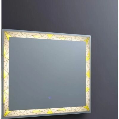 Kiamami Valentina - Miroir 90x70 finition satinée et éclairage LED - Publicité Kiamami Valentina - Miroir 90x70 finition satinée et éclairage LED - Publicité