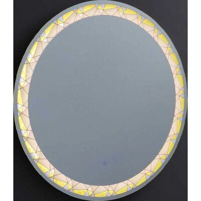 Kiamami Valentina Rund LED-Spiegel 80cm Bunt Touch-Taste - Bad Kiamami Valentina Rund LED-Spiegel 80cm Bunt Touch-Taste - Bad