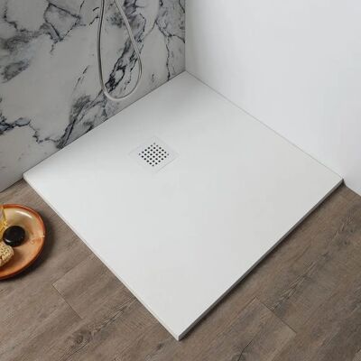 Kiamami Valentina Plato De Ducha 90x90 Efecto Piedra Blanco - Plato de Ducha Kiamami Valentina Plato De Ducha 90x90 Efecto Piedra Blanco - Plato de Ducha