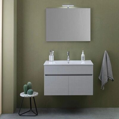 Kiamami Valentina - Muebles de Baño - 80cm, Gris Moon Kiamami Valentina - Muebles de Baño - 80cm, Gris Moon