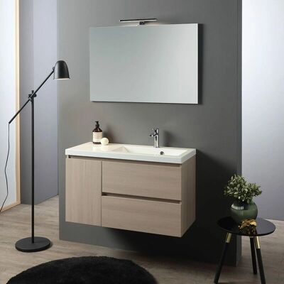 Kiamami Valentina Mueble de Baño Suspendido de 90cm - Tipo de Baño Kiamami Valentina Mueble de Baño Suspendido de 90cm - Tipo de Baño