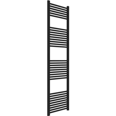 Kiamami Valentina Calentador de Toallas de Acero Negro 50x180 - Radiador de Baño Kiamami Valentina Calentador de Toallas de Acero Negro 50x180 - Radiador de Baño