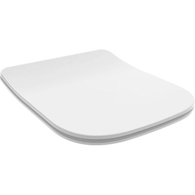 Couvercle de WC Carré Kiamami Valentina - Design Blanc Mince Couvercle de WC Carré Kiamami Valentina - Design Blanc Mince