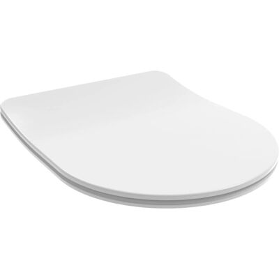 Cubierta de Asiento de Inodoro Kiamami Valentina - Cierre Lento - Blanco - Tipo D Cubierta de Asiento de Inodoro Kiamami Valentina - Cierre Lento - Blanco - Tipo D