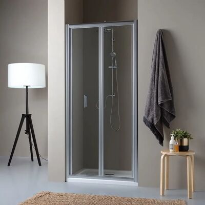 Kiamami Valentina - Puerta de Ducha - Reversible Plegable - 95cm Ancho - Moderna Kiamami Valentina - Puerta de Ducha - Reversible Plegable - 95cm Ancho - Moderna