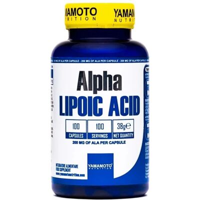 Yamamoto Nutrition Acido Alfa Lipoico - 200mg - 100 Capsule - Integratore alimentare Yamamoto Nutrition Acido Alfa Lipoico - 200mg - 100 Capsule - Integratore alimentare