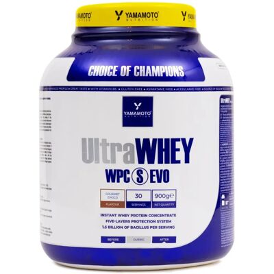 Yamamoto Ultra Whey WPC S Evo 900g - Polvere proteica Yamamoto Ultra Whey WPC S Evo 900g - Polvere proteica