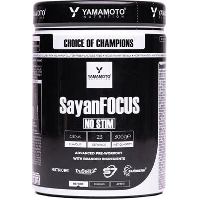 YAMAMOTO NUTRITION Sayanfocus No Stim - Pre-Workout - 300g - Agrumi YAMAMOTO NUTRITION Sayanfocus No Stim - Pre-Workout - 300g - Agrumi