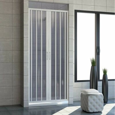 Cabine de douche PVC Venere 120x185cm Réversible - Design Moderne - Publicité Cabine de douche PVC Venere 120x185cm Réversible - Design Moderne - Publicité