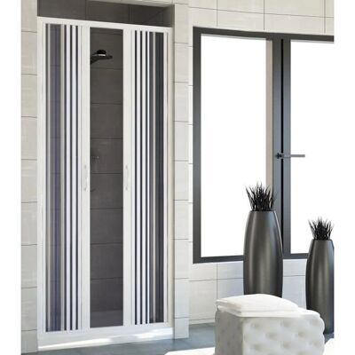 Idralite Vergine 140cm PVC Duschabtrennung - Reversibel, Verstellbar Idralite Vergine 140cm PVC Duschabtrennung - Reversibel, Verstellbar