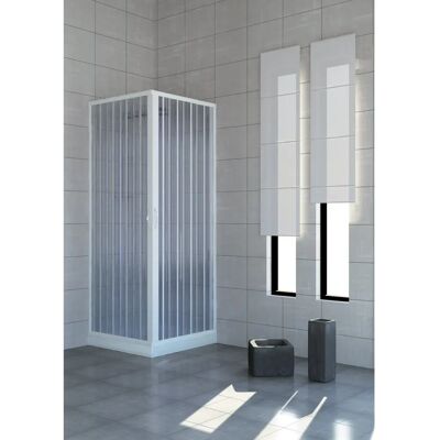 PINTO Cabina Doccia Luna 80x80 cm PVC - Design Estensibile Angolare PINTO Cabina Doccia Luna 80x80 cm PVC - Design Estensibile Angolare