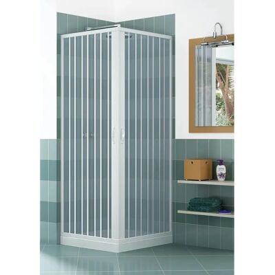 Cabina doccia Pinto Luna 70x80 cm - PVC idrorepellente, Regolabile, Facile da pulire Cabina doccia Pinto Luna 70x80 cm - PVC idrorepellente, Regolabile, Facile da pulire