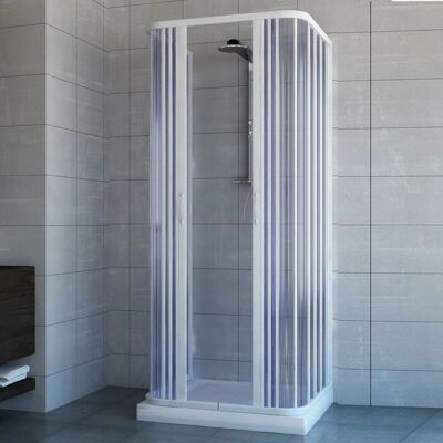 PINTO Ariete Mampara de ducha 90x100x90cm PVC - Reversible PINTO Ariete Mampara de ducha 90x100x90cm PVC - Reversible