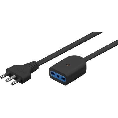Cavo di alimentazione Techly 3m nero italiano 3 poli C20 C23 - Power Cable Cavo di alimentazione Techly 3m nero italiano 3 poli C20 C23 - Power Cable