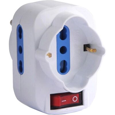Techly IUPS-PCP-2R Prolunga di alimentazione - 2 prese, Bianco Techly IUPS-PCP-2R Prolunga di alimentazione - 2 prese, Bianco
