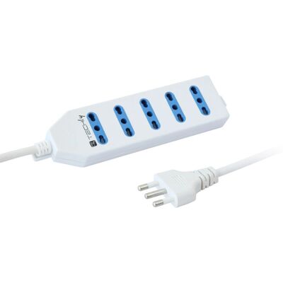 Techly IUPS-PCP-415 Multipresa - 5 prese italiane - Bianco Techly IUPS-PCP-415 Multipresa - 5 prese italiane - Bianco