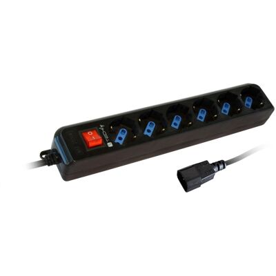 Techly IUPS-PCP-6V Listwa zasilająca z ochroną przeciwprzepięciową Techly IUPS-PCP-6V Listwa zasilająca z ochroną przeciwprzepięciową