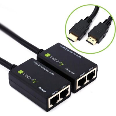 Techly IDATA EXT-E30D Videosplitter - HDMI 1080p 30m Techly IDATA EXT-E30D Videosplitter - HDMI 1080p 30m