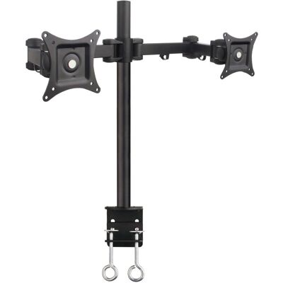 Techly ICA-LCD 482-D Monitor tartó - Támogatja 2 monitort, max 27", 20kg, Állítható, Fekete Techly ICA-LCD 482-D Monitor tartó - Támogatja 2 monitort, max 27", 20kg, Állítható, Fekete