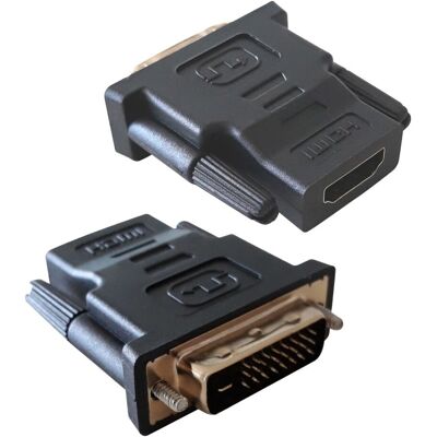 Techly Adapter - DVI-D zu HDMI, Schwarz Techly Adapter - DVI-D zu HDMI, Schwarz