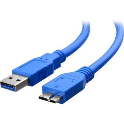 Techly câble USB 3.0 A-Micro B 2.0m - Bleu - USB 3.2 Gen 1 - Publicité Techly câble USB 3.0 A-Micro B 2.0m - Bleu - USB 3.2 Gen 1 - Publicité