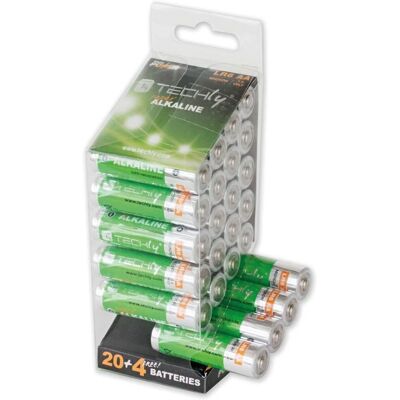 Pile jetable Techly LR06 AA 1,5V - Batterie - Publicité Pile jetable Techly LR06 AA 1,5V - Batterie - Publicité