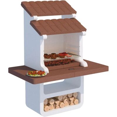Bruno Barbecue in Cemento - 150x90xh185cm con Griglia Inox Bruno Barbecue in Cemento - 150x90xh185cm con Griglia Inox