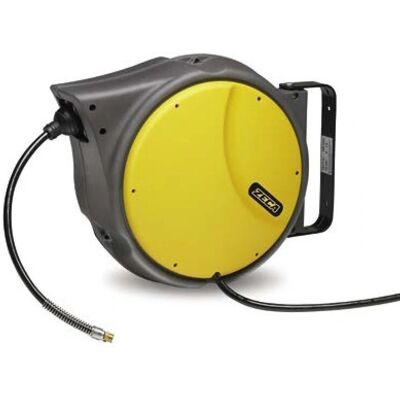 Carrete de manguera de aire Zeca 16m - Poliuretano Azul, Paro Automático - Aire y Agua Carrete de manguera de aire Zeca 16m - Poliuretano Azul, Paro Automático - Aire y Agua