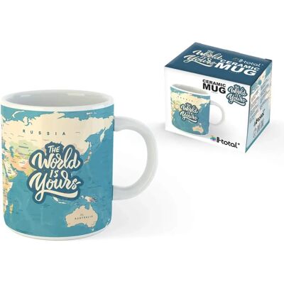 i-TOTAL XL1850 Blauwe Kaart Keramische Cup - Keramiek i-TOTAL XL1850 Blauwe Kaart Keramische Cup - Keramiek