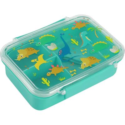 Fiambrera Dino para niños con cubiertos Fiambrera Dino para niños con cubiertos