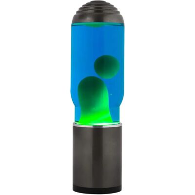 iTotal - Lampe ADA - Base gris foncé, Liquide bleu et Cire verte - Lampe de table - Publicité iTotal - Lampe ADA - Base gris foncé, Liquide bleu et Cire verte - Lampe de table - Publicité