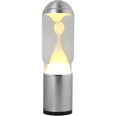 Lampe ADA d'iTotal - Liquide transparent, Cire blanche, Lampe de table Lampe ADA d'iTotal - Liquide transparent, Cire blanche, Lampe de table