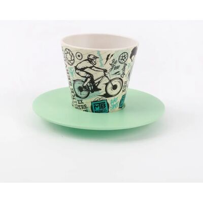 i-TOTAL Tazza in PET riciclato con Cucchiaino 90ml - Tazza i-TOTAL Tazza in PET riciclato con Cucchiaino 90ml - Tazza