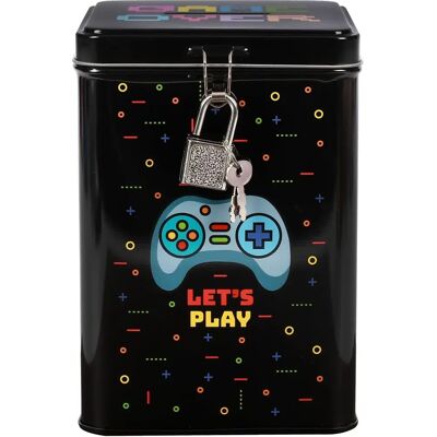 Total Gift Let's Play Μεταλλικό κουμπαράς με κλειδί - Ανθεκτικό σε χτυπήματα Total Gift Let's Play Μεταλλικό κουμπαράς με κλειδί - Ανθεκτικό σε χτυπήματα