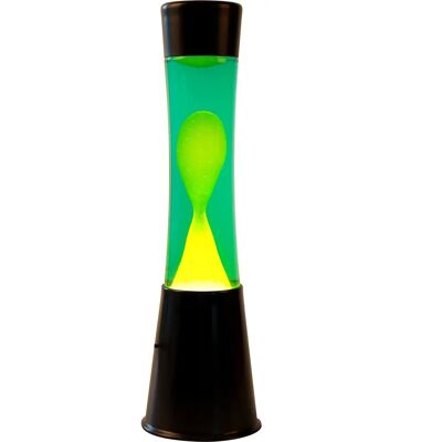 Lampe à Lava iTotal - Noir/Vert/Jaune - 40cm - Publicité Lampe à Lava iTotal - Noir/Vert/Jaune - 40cm - Publicité