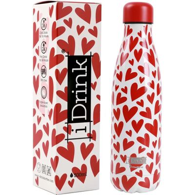 i-Total iDrink Therm Bottle 500ml Καρδιά - Θερμική Μπουκάλι i-Total iDrink Therm Bottle 500ml Καρδιά - Θερμική Μπουκάλι