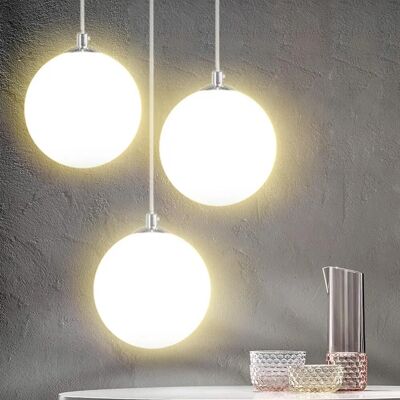 BAKAJI - Sfera - 20 cm - Vetro opaco - Ceiling lamp BAKAJI - Sfera - 20 cm - Vetro opaco - Ceiling lamp