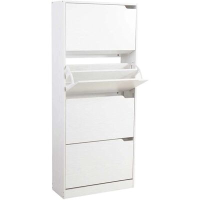 Scarpiere Bianca Bakaji con 4 Ante - Design Moderno e Minimalista Scarpiere Bianca Bakaji con 4 Ante - Design Moderno e Minimalista