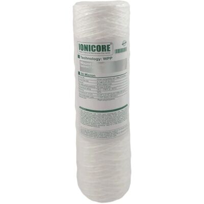 FORHOME Ionicore Cartuccia Filtro Sedimento 9-3/4" 50 Micron - Purificazione Acqua FORHOME Ionicore Cartuccia Filtro Sedimento 9-3/4" 50 Micron - Purificazione Acqua