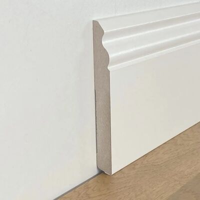 Eternal Parquet Battiscopa Bianco 120x15 - Decorazione Interna Eternal Parquet Battiscopa Bianco 120x15 - Decorazione Interna