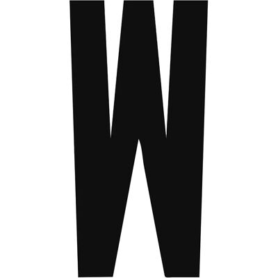 ALGIS - W PVC H 8 cm - Nero - Adhesive character ALGIS - W PVC H 8 cm - Nero - Adhesive character