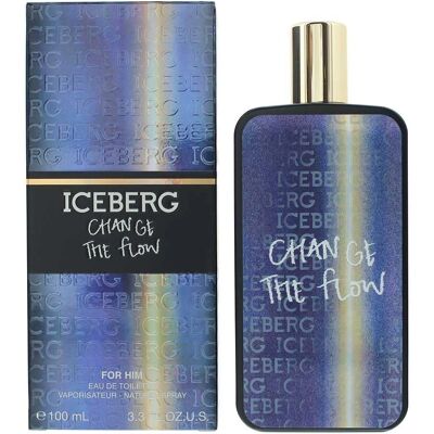 Iceberg Change The Flow Eau de Toilette per Uomo - Legnoso, Piccante, 100ml Iceberg Change The Flow Eau de Toilette per Uomo - Legnoso, Piccante, 100ml