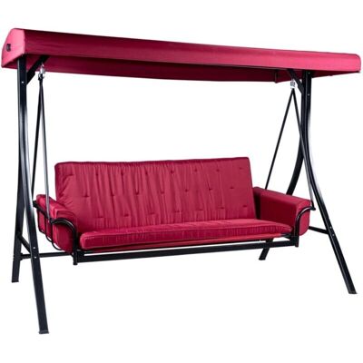 EuroGarden Red Passion Altalena da Giardino 3 Posti - Arredo da Giardino EuroGarden Red Passion Altalena da Giardino 3 Posti - Arredo da Giardino
